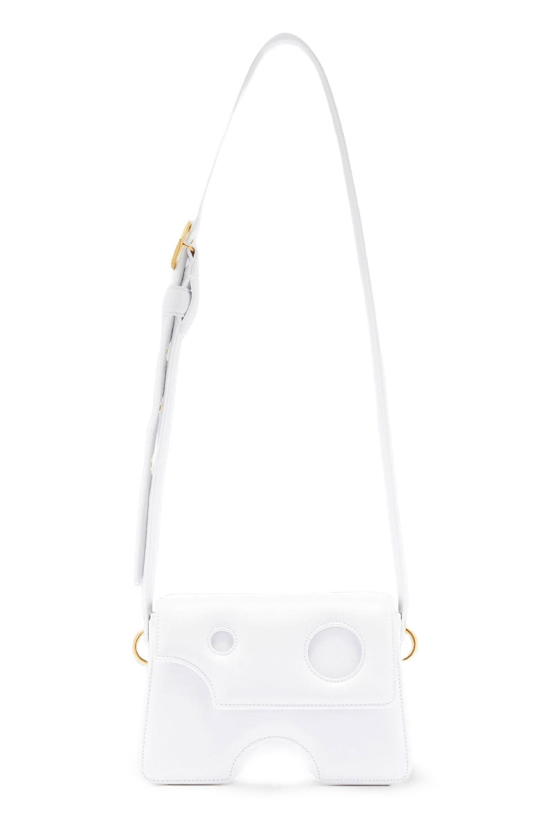 BURROW ZIPPED POUCH in white