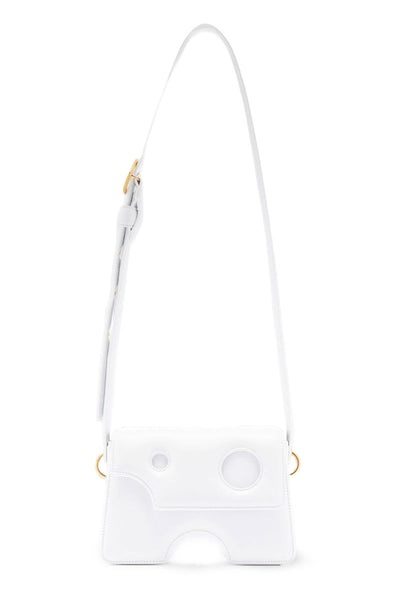 Off-white Burrow-20 Leather Shoulder Bag In White